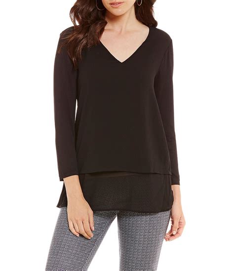 michael kors knit top v neck back zipper|Michael Kors women's tops.